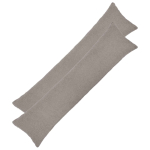 Diivanipadi 2 tk HEERLEN helehall 40 x 145 cm boucl&eacute;