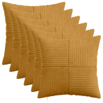 Diivanipadi 6 tk ALMELO kollane 35 x 35 cm manchester