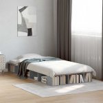 Voodiraam ladustamisega Betoonhall 80 x 200 cm Tehispuit