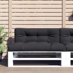Euroaluse istmepadi, must, 120x40x12 cm, kangas