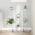 Lillealus ratastel, 94,5x24,5x91,5 cm, valge, raud
