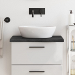 Vannitoa tasapind, tumepruun, 60x60x(2-4)cm t&ouml;&ouml;deldud t&auml;ispuit