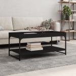 Diivanilaud, must, 100 x 49 x 45cm, tehispuit