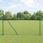 Ahela link aed postidega roheline 1.6 x 25 m teras