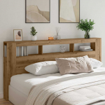 LED-peats Artisan Oak 220x18,5x103,5 cm insener puidust