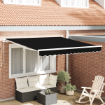 K&auml;sitsi sisset&otilde;mmatav varikatus must 300x250 cm, varikatus asenduskangas 3x2.5 m raam must