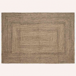 Alavaibad ristk&uuml;lik looduslik ja must 240 x 340 cm dužuut