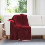 Pleedi pleed bordeaux punane 130 x 150 cm fliis