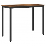 Laud vana puit 100 x 50 x 76,5 cm t&ouml;&ouml;deldud puit ja teras
