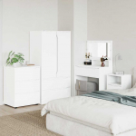Hoiukapp valge 60 x 48 x 81 cm tehispuit