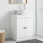 Vannitoa kapp Valge 54 x 41 x 70 cm Tehispuit