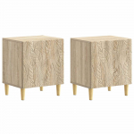 &Ouml;&ouml;kapp 2 pcs Sonoma tamm 43 x 34,5 x 50 cm Tehispuit