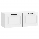 Rippuv TV kapp K&otilde;rgl&auml;ikega valge 78,5 x 31 x 30 cm Tehispuit