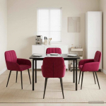 S&ouml;&ouml;gitoa Toolid 4 pcs Samet Veinpunane 57 x 50 x 85 cm