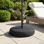 Patio vihmavarju alus 60 x 60 cm Teras Must