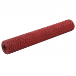 Kanade traataed teras, pvc kattega 25 x 1 m, punane