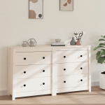 Puhvetkapp, valge, 140x35x80 cm, m&auml;nnipuit