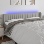 LED-voodipeats, helehall, 183x16x78/88 cm, kangas