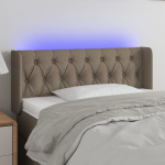 LED-voodipeats, pruunikashall, 93x16x78/88 cm, kangas