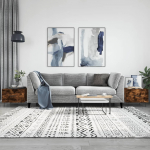 Diivanilaud, 2tk, suitsutatud tamm, 50 x 50 x 40cm, tehispuit