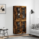 K&otilde;rge kapp, suitsutatud tamm, 69,5 x 34 x 180 cm, tehispuit