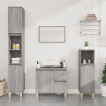 Vannitoakapp, hall sonoma tamm, 65 x 33 x 60 cm, tehispuit