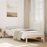 Voodiraam ilma madratsita, 90x220 cm, m&auml;nnipuit