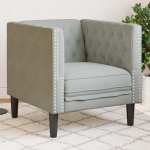 Diivan helehall 74,5 x 71 x 70,5 cm samet