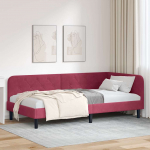 Nurga voodiraam Veinpunane 100 x 200 cm Samet