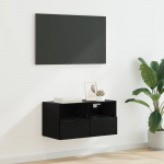 TV Seina Kapp Must tamm 60 x 30 x 30 cm Tehispuit