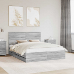 Voodiraam peatsiga sahtliga Hall Sonoma 160 x 200 cm Inseneripuit