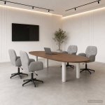 P&ouml;&ouml;rlevad kirjutuslauatoole 4 tk 54 x 55 x 90 cm Helehall Samet