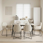 S&ouml;&ouml;gitoa Toolid 6 pcs Samet Kreemjas 55 x 50 x 84 cm