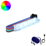 LED Ribad 12 pcs Must ja mitmev&auml;rviline 1745 mm Vask ja plastik