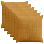 Diivanipadi 6 tk ALMELO kollane 65 x 65 cm manchester