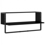 Seinariiul Seinale kinnitav Must tamm 65 x 25 x 30 cm metall PB