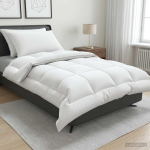Tekk ja padjakomplekt 3 tk 135x220 cm Talv 450 GSM Vill Valge