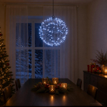 J&otilde;ulufiniaalne valgus 200 LED-i K&uuml;lm valge L&auml;bim&otilde;&otilde;t 20 x 22 cm