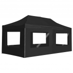 Kokkupandav peotelk seintega, alumiinium, 6 x 3 m, antratsiit