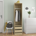 Garderoob sahtlitega sonoma tamm 50x50x200 cm tehispuit