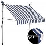 K&auml;sitsi sisset&otilde;mmatav varikatus, LED, 200 cm, sinine ja valge