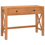 Laud 2 sahtliga, 100 x 40 x 75 cm, tiikpuu