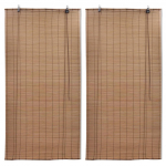 Bambusrulood 2 tk, 100 x 160 cm, pruun