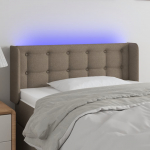 LED-voodipeats, pruunikashall, 83x16x78/88 cm, kangas