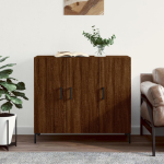 Puhvetkapp, pruun tamm, 90 x 34 x 80 cm, tehispuit