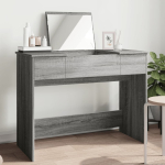 Peegliga tualettlaud, hall sonoma tamm, 100x45x76 cm