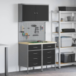 5-osaline t&ouml;&ouml;laudade komplekt must teras