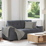 Kahekohaline diivan, tumehall, 180 x 77 x 82 cm, samet