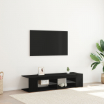 TV KAPP, LED VALGUSTUSEGA, MUST TAMME, 135X39X30CM, TEHISPUIT
