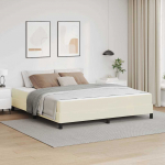 Voodiraam madratsiga cream 180 x 200 cm kangas